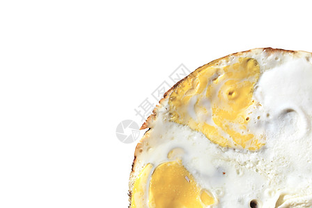 白上分离的炸鸡蛋黄色食物白色早餐蛋黄背景图片