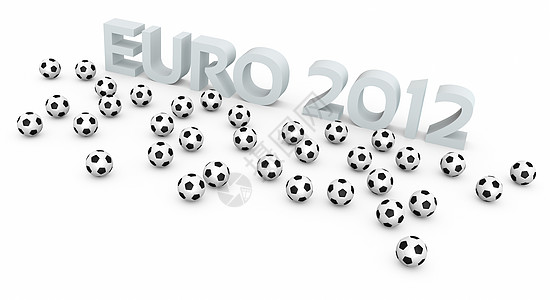 足球球和2012年欧洲区域办事处文本图片