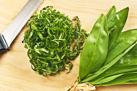 野大蒜压力治愈绿色木头沙拉气味药品植物食物蔬菜图片
