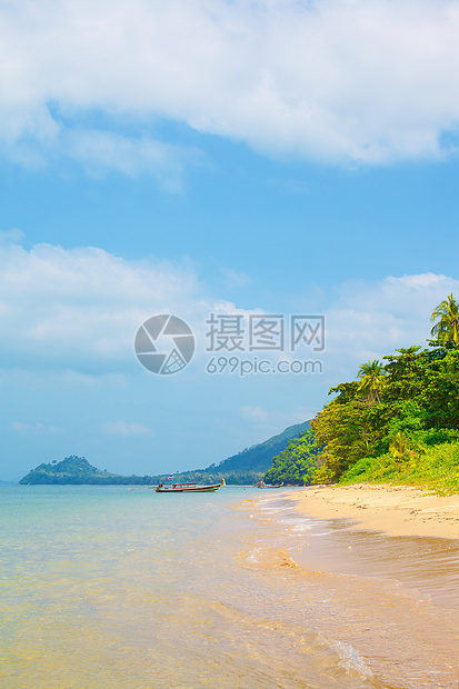 热带热带海滩椰子旅行支撑风景照片晴天海浪娱乐蓝色天空图片
