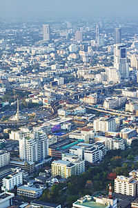 曼谷观点摩天大楼建筑学办公室日落天际旅行中心旅游商业戏剧性图片