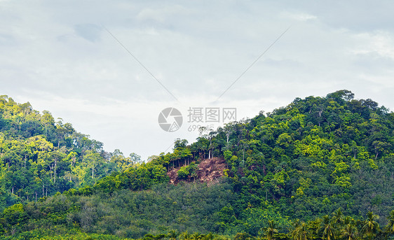 泰国山生态建筑学风景照片蓝色热带岩石支撑环境旅游图片