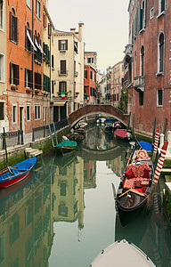 位于威尼斯的运河建筑旅行历史性建筑学假期历史地标缆车旅游城市图片