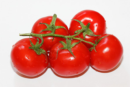 番茄沙拉蔬菜营养红色背景图片