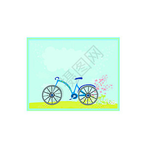 矢量自行车自行车海报粉色短跑运动赛车手白色车轮踏板车辆黑色运动员图片