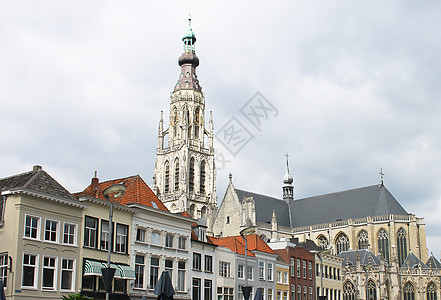 荷兰布拉班特省布雷达教堂Brabant建筑场景教会宗教教堂城市装修历史性旅游精神图片
