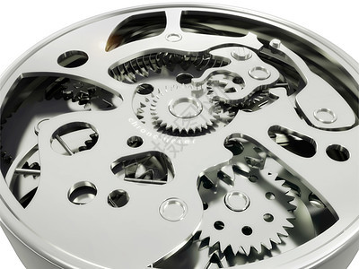 机制小时金属插图齿轮关系宏观手表机器图片