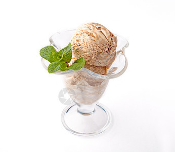一杯巧克力冰淇淋背景图片