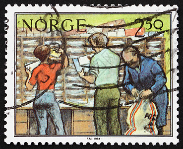 挪威邮戳 1987年 挪威邮政管理处分级信图片