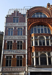 伦敦舰队街上的旧出版楼图片