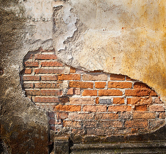 旧墙墙砖块石头黏土建筑师石工建筑学矩形橙子墙纸红色图片