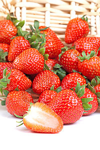 草莓食物浆果水果甜点饮食红色图片