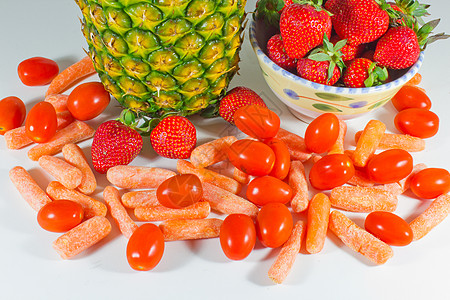 水果和蔬菜萝卜营养食物浆果果味背景图片
