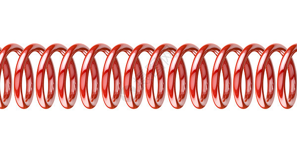 春天  正交红色车辆螺旋弹簧部分字法金属机件背景图片