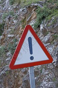 提示符号安全警告危险风险黄色标志交通路标警觉图片