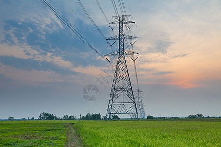 电力发电站接线天空导体能量变压器网格电压邮政场地力量图片