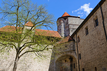 德国布尔豪森城堡天空堡垒旅行游客历史房屋建筑景观城市旅游图片