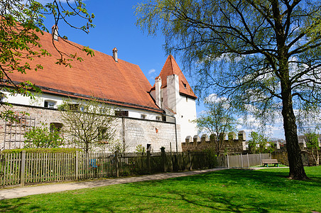 德国布尔豪森城堡房屋天空蓝天城市游客都市历史文化遗产建筑观光图片