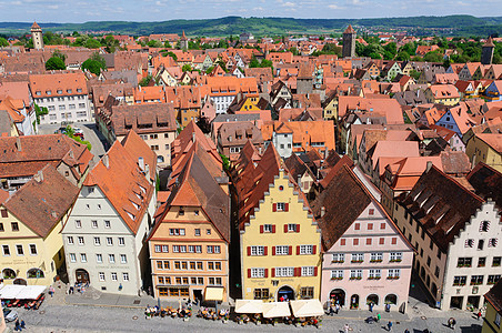 德国景观之路旅游城市旅行文化遗产大街天空游客鹅卵石图片