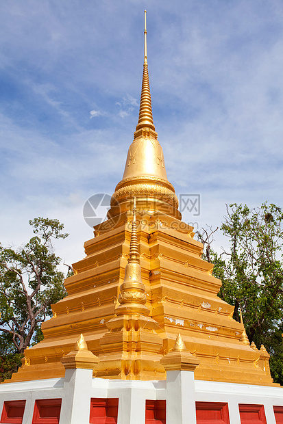 泰国的Stupa旅行建筑学佛塔考古学宝塔佛教徒遗产精神游客文化图片