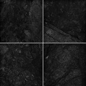 四种不同的黑色大理石纹理质高分地面柜台厨房岩石墙纸石头花岗岩宏观灰色帆布图片