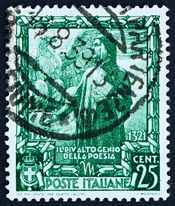 1938年意大利邮戳 意大利 但丁·阿利吉耶里 诗人图片