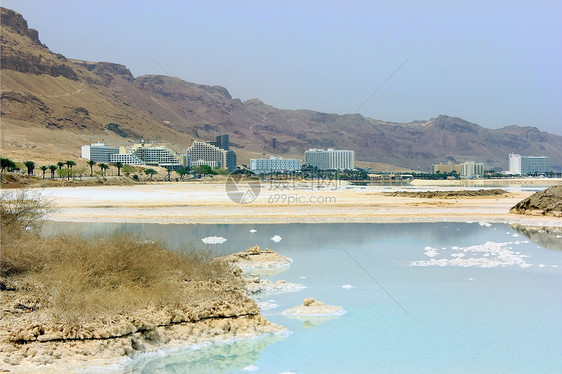 死海的景观旅游化妆品旅行假期海岸线治疗矿物石头盐矿药品图片