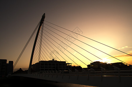 桥设计项目港区日落图片