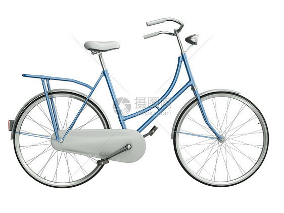 蓝色自行车城市车辆休闲插图运输闲暇踏板水平座位车轮图片