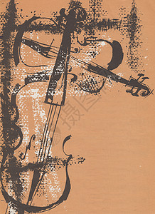 OLd 古代音乐海报颗粒状星形传单棕褐色阳光丝带表演聚光灯纹理音符图片