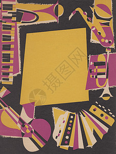 音乐海报设计OLd 古代音乐海报商业古董阳光历史棕褐色广告二手设计风格乡愁背景