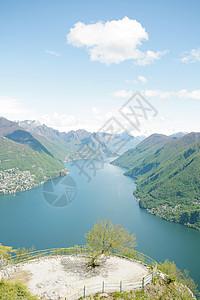 瑞士湖湖顶峰旅行房屋天堂远足植被假期全景旅游荒野图片