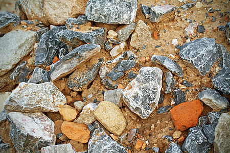 颗粒质体矿物卵石灰色墙纸石头地面黑色棕色岩石巨石图片