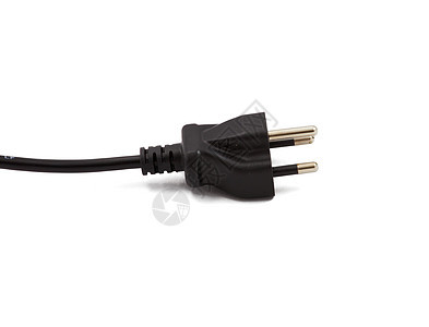 孤立的电插件绳索电压活力插座金属电缆电脑力量插头连接器图片