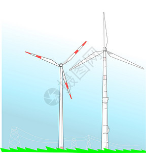 平地风力涡轮机图片