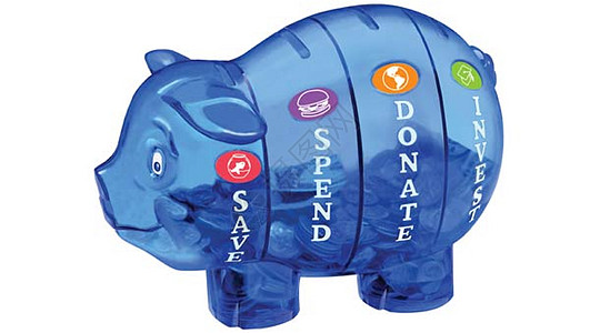 猪猪银行插图储蓄投资电脑玩具动物货币小猪银行业制品图片
