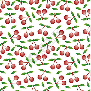樱桃  无缝无缝模式和抽象自然背景饮料夹子季节食物织物插图饮食水果墙纸图片