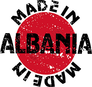 阿尔巴尼亚制造的病媒标签横幅国家旗帜邮票商业销售图片