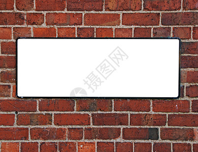 在砖墙上签字指导广告牌招牌风化街道指示牌盘子信号广告风俗图片