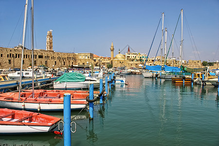 以色列阿克里的旧港口图片