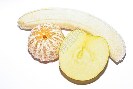 白色背景的水果热带维生素橙子情调皮肤甜点收藏作品饮食果汁图片