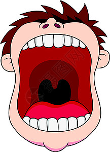 张开嘴员工哭泣男人解剖学就业口服舌头男性插图医生图片