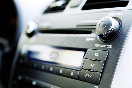 音频播放器和汽车其他装置的控制面板图片