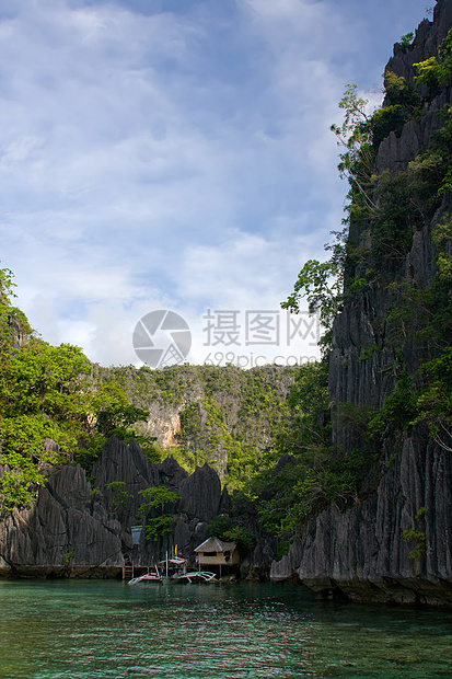 菲利平海的渔船旅行热带风景场景天空血管航海蓝色旅游海岸线图片