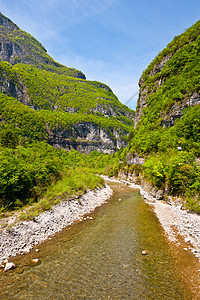 多洛米特海岸线森林沉思风景岩石峡谷天空反射芦苇海岸图片