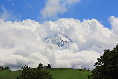 高加索山脉全景首脑顶峰雪花岩石荒野下雪叶子悬崖风景图片