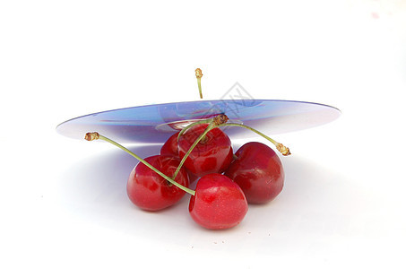 樱桃反光白色健康饮食营养品美食作物阴影果园水果肉质图片