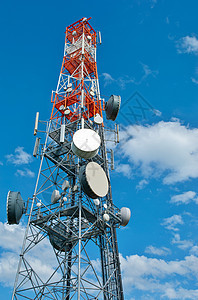 通讯塔电话收音机通信广播卫星信号网络数据电讯盘子图片