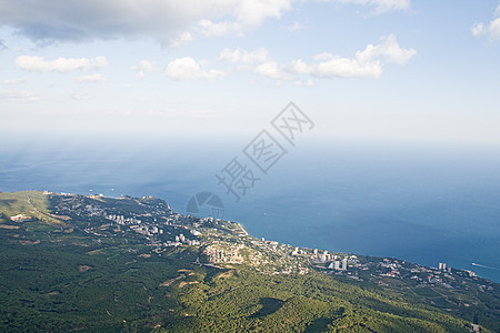 雅尔塔景观海岸海岸线天线游客边缘天空蓝色场景海景图片