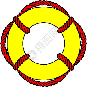 矢量中的活性有机体救援保险安全风险帮助沉船插图警卫戒指生存图片